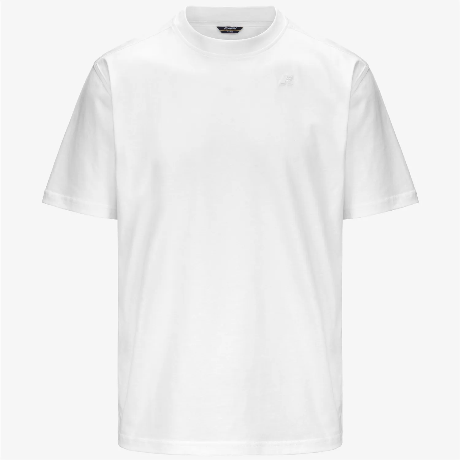 K-Way Solo Jersey tricou barbati alb bumbac