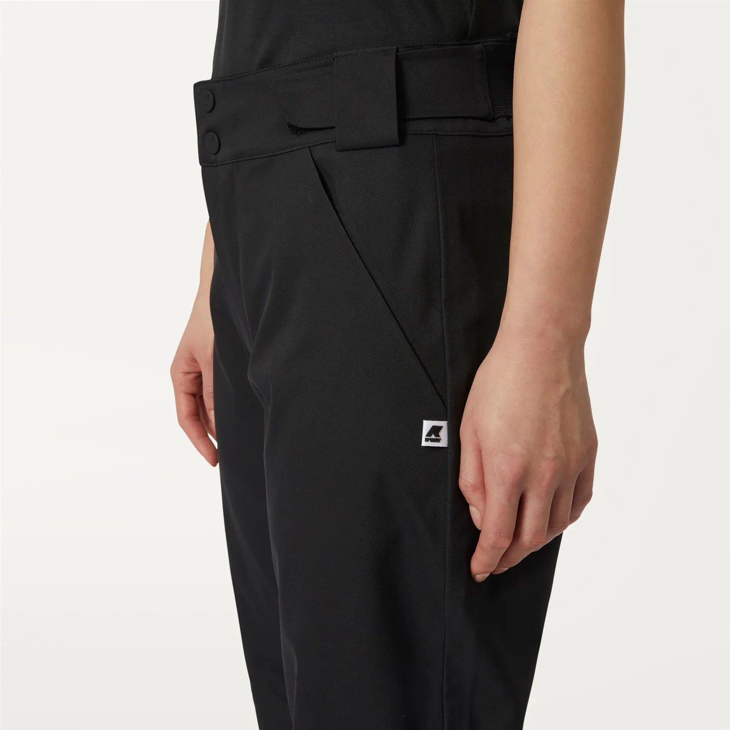 K-Way Noe K0065T0 pantaloni schi negri impermeabili