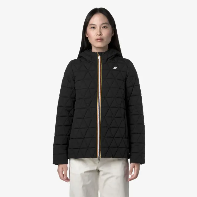 K-Way Madlaine Diamond Quilted Warm geaca scurta neagra dama