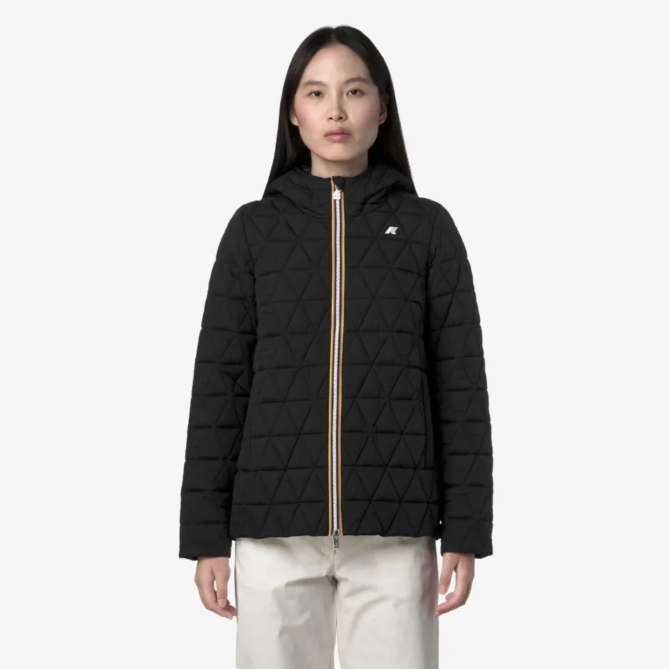 K-Way Madlaine Diamond Quilted Warm geaca scurta neagra dama
