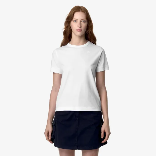 K-Way Emel Jersey tricou dama alb bumbac