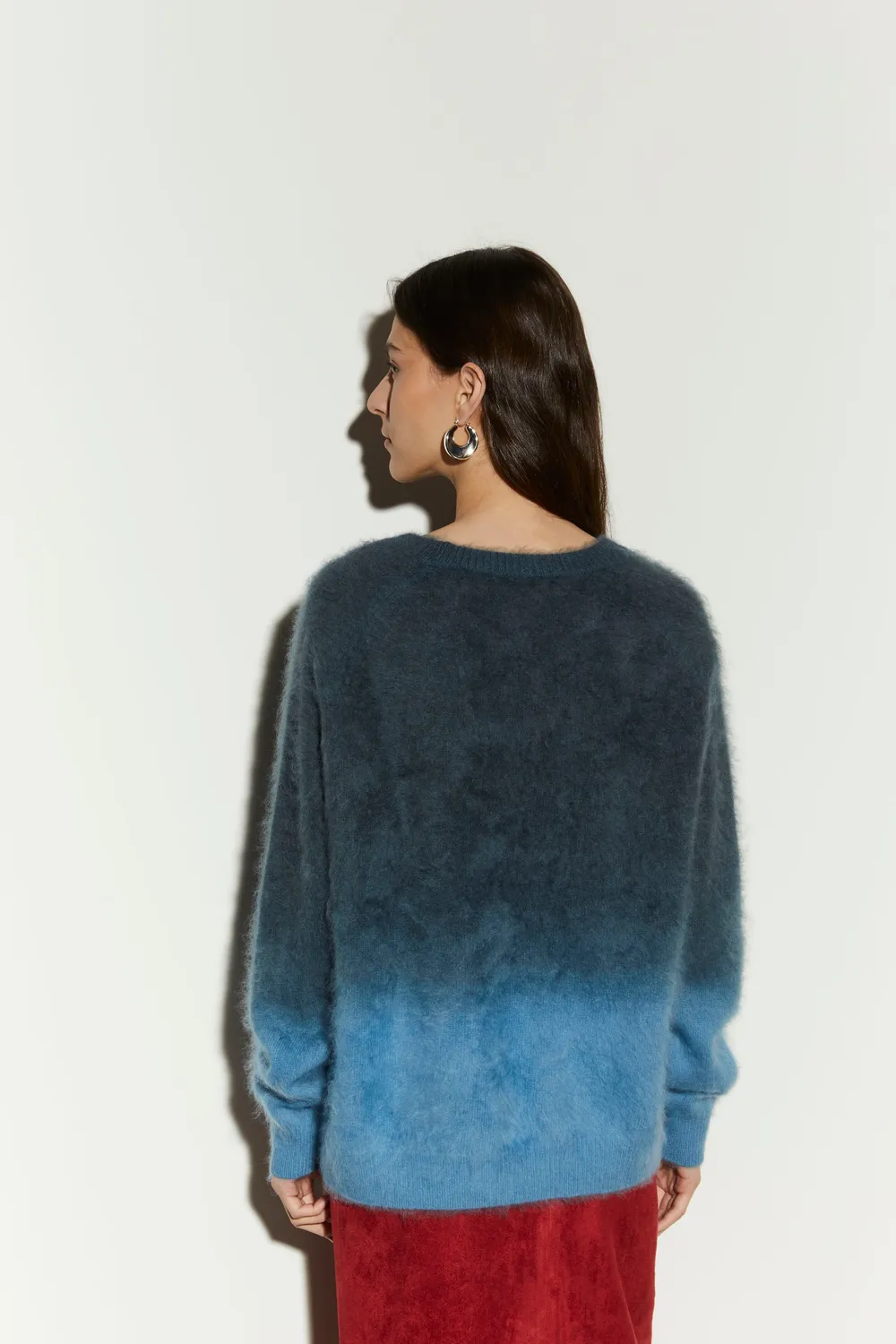 Isabelle Blanche Sweater pulover degrade casmir M