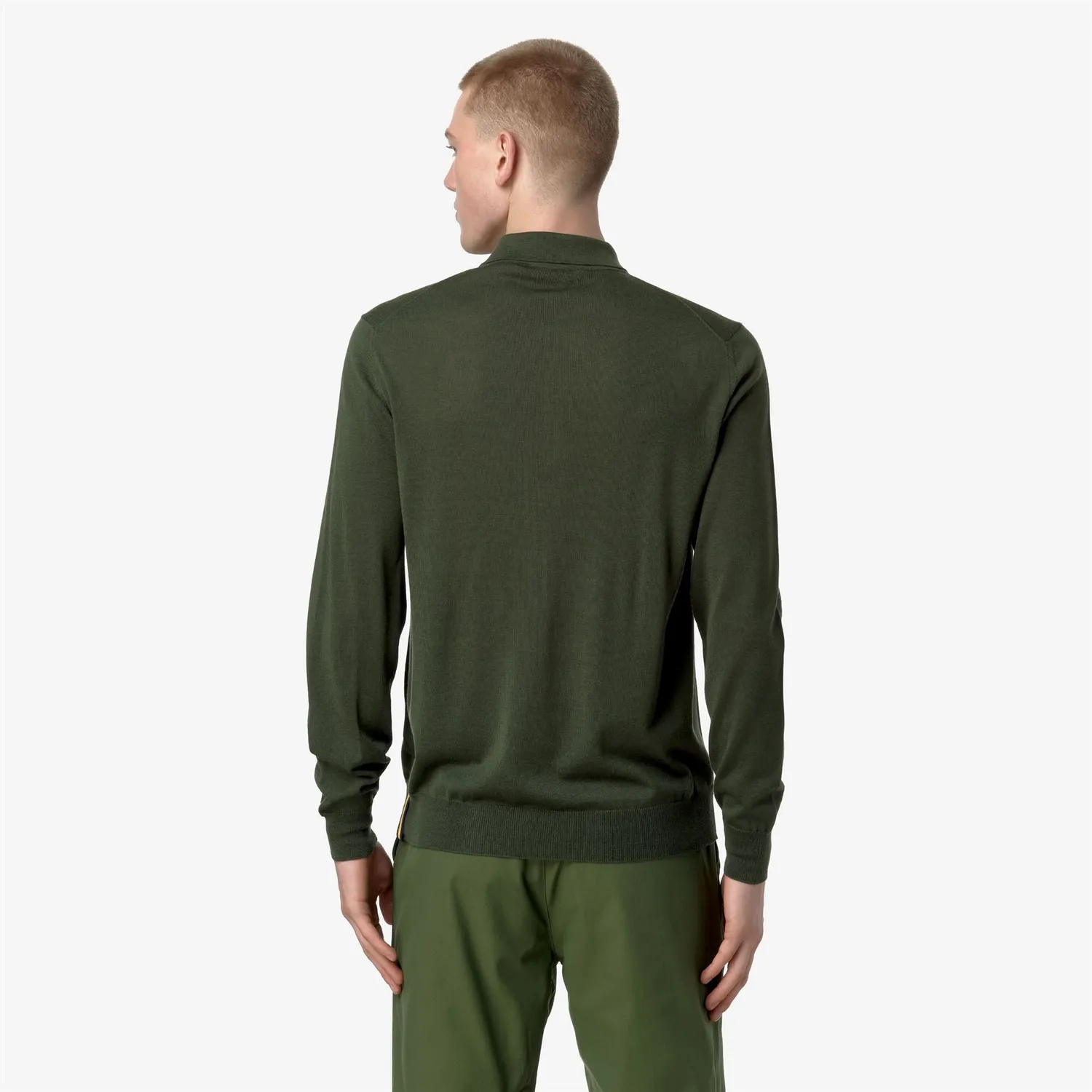 K-Way Rey Wool Merino Blend pulover lână verde XS-3XL