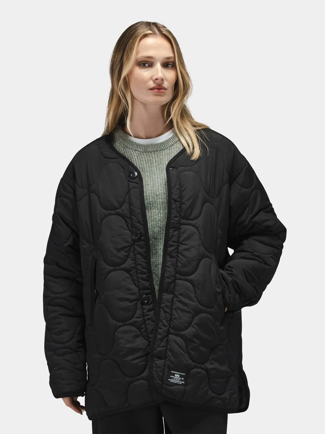Alpha Industries ALS/92 vesta reversibila neagra nailon dama