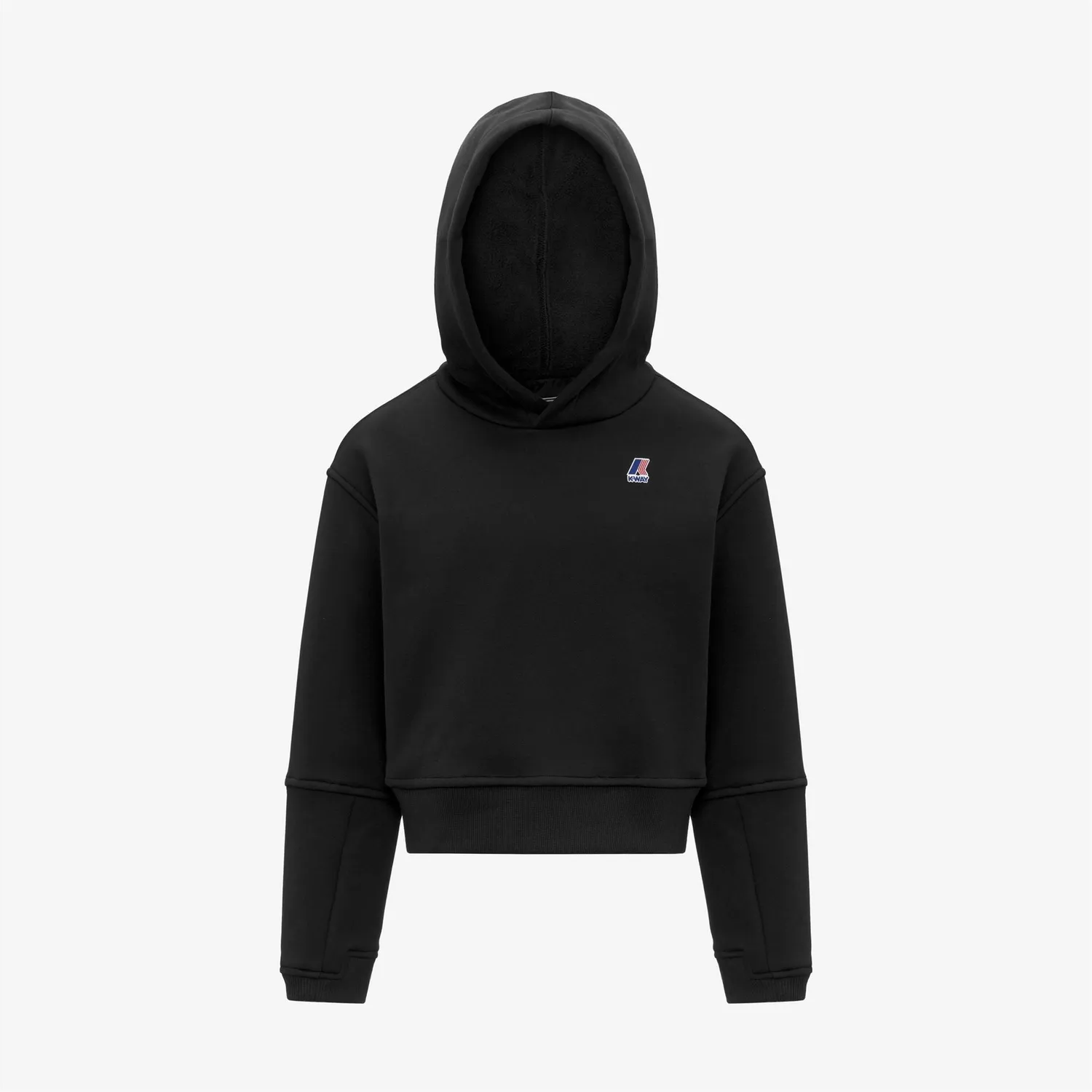 K-Way Ninette Brushed PC hanorac fete negru bumbac