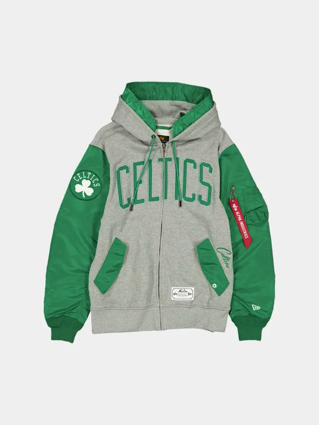 Alpha Industries MA-1 Zip Up hanorac verde bumbac gros