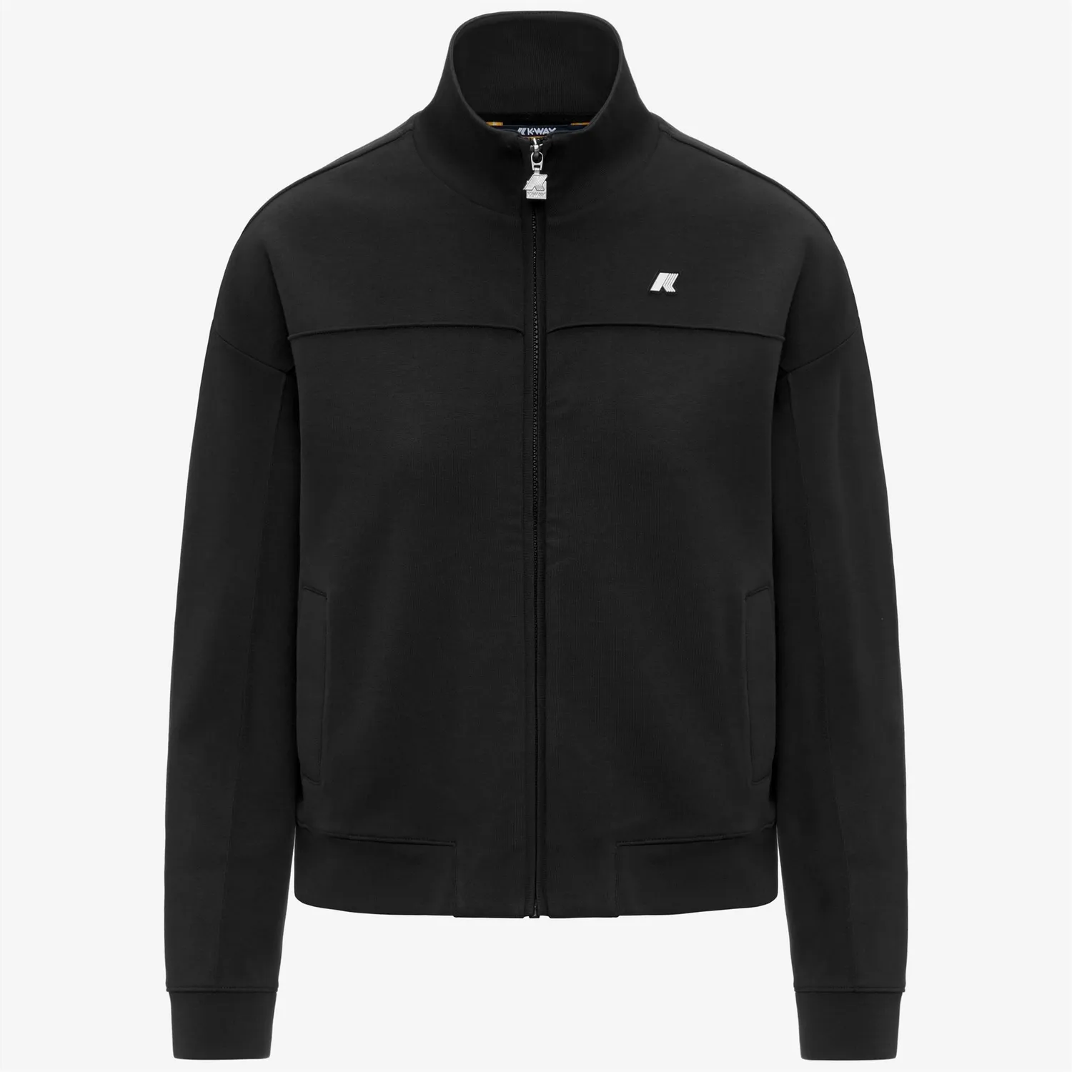 K-Way Arvinne Interlock hanorac dama negru cropped