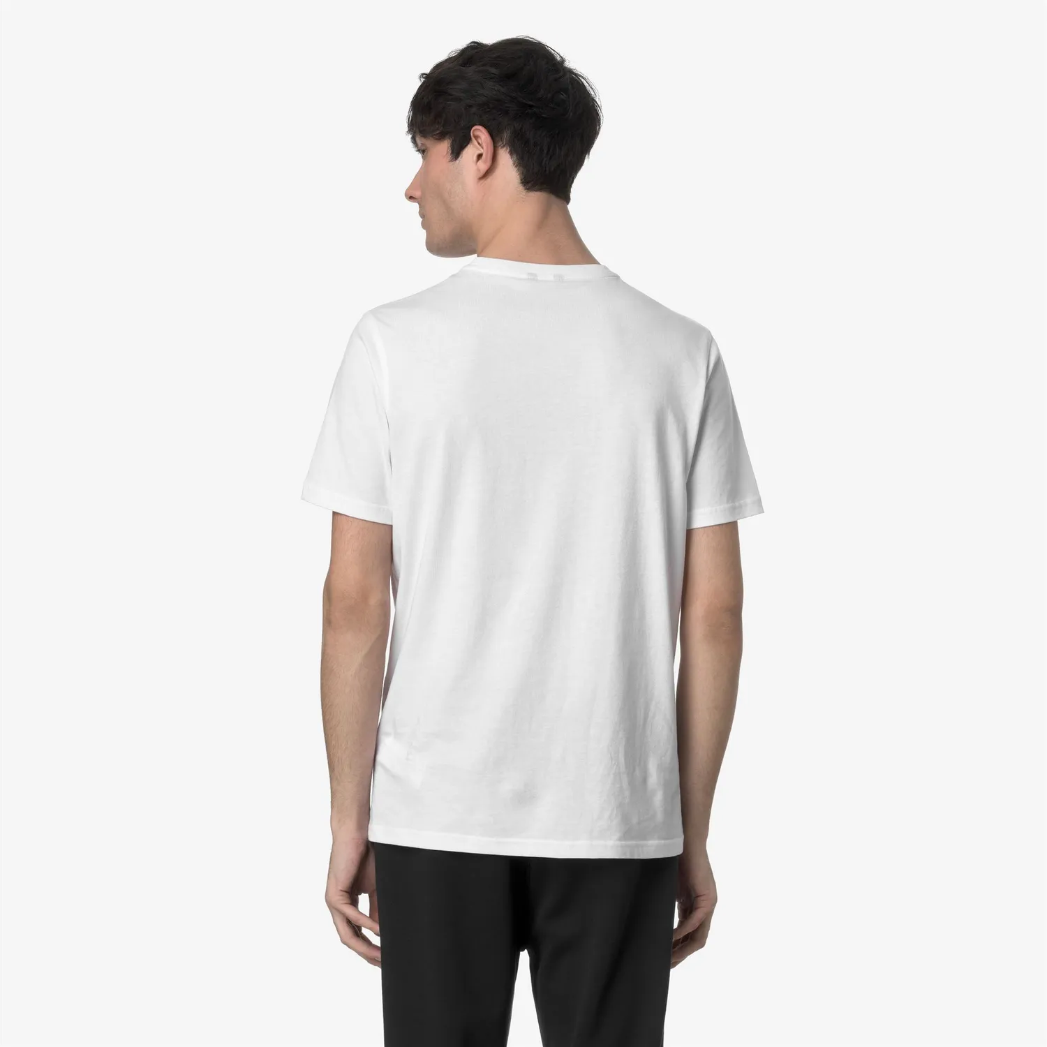 K-Way Odom Jersey Slim tricou alb bumbac
