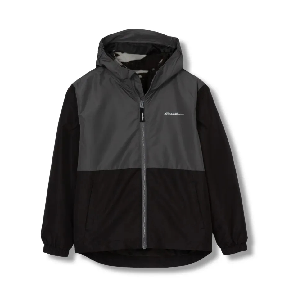 Eddie Bauer Lone Peak 3-in-1 geacă băieți neagră impermeabilă