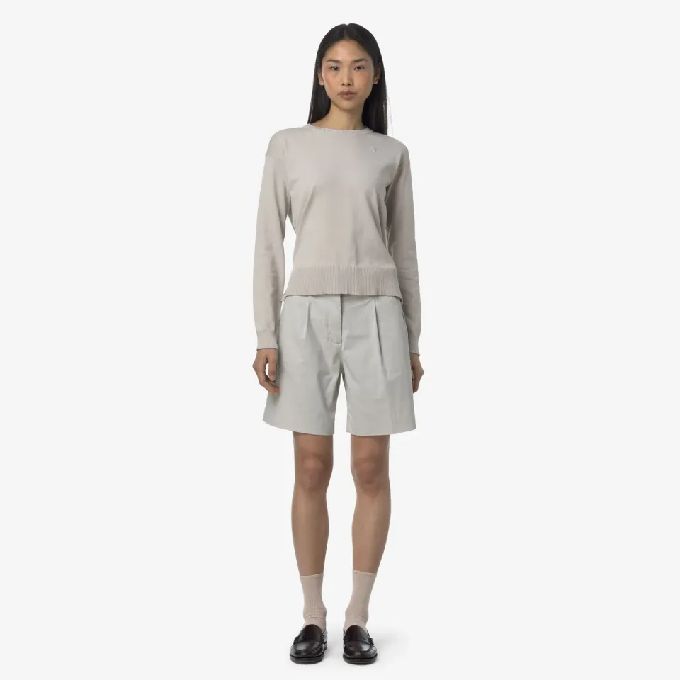 K-Way Nive Twill Tech bermude dama bej deschis gabardina