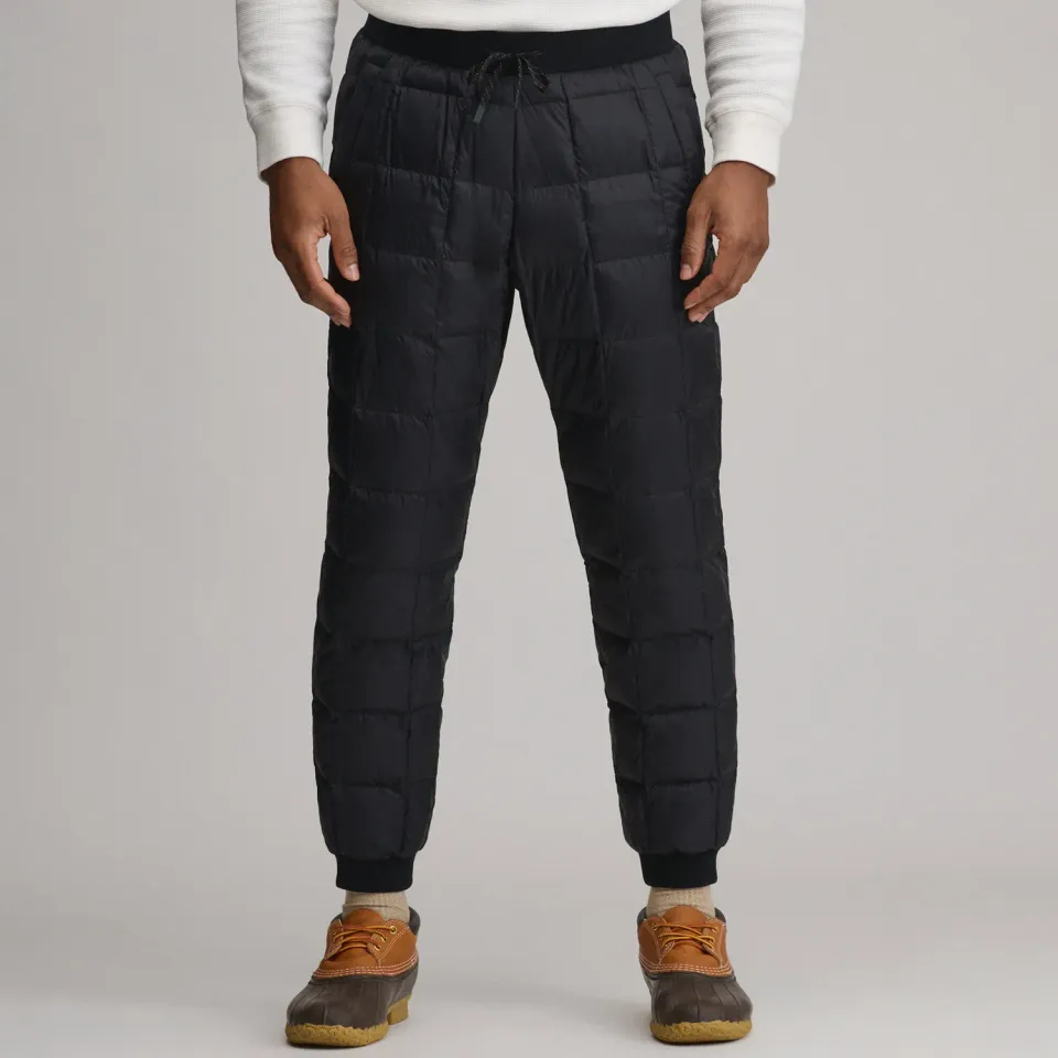 Eddie Bauer CirrusLite Box Quilt pantaloni negri caldurosi