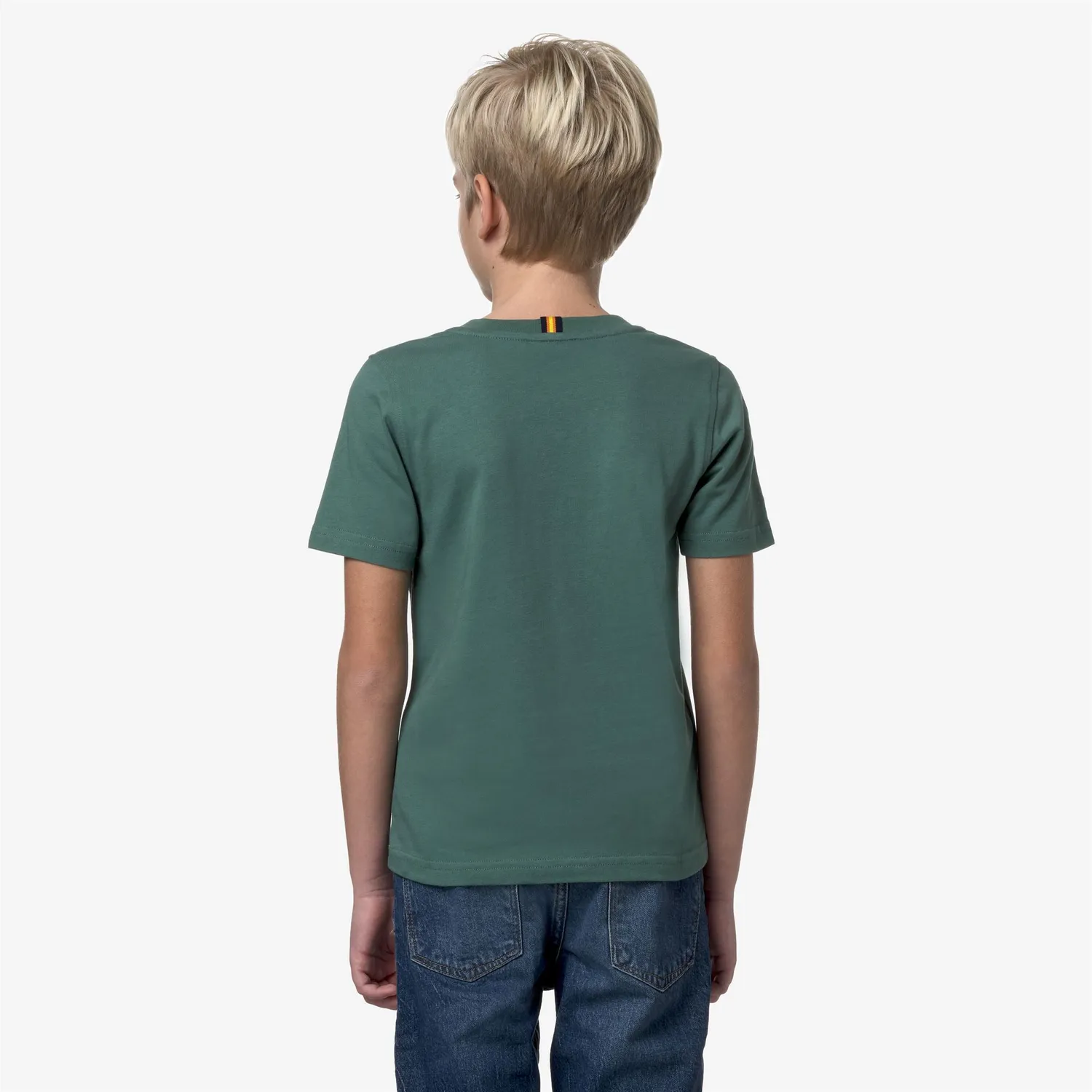 K-Way Odom Let It Rain tricou copii verde bumbac