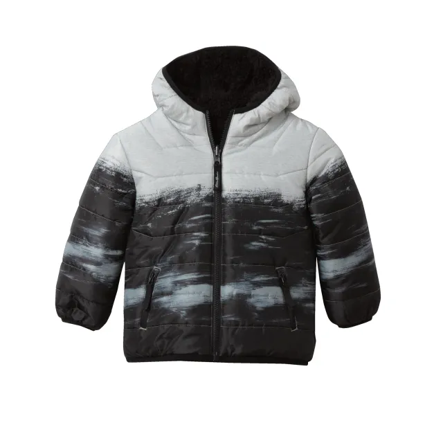 Eddie Bauer Deer Harbor geaca copii gri 2T reversibila
