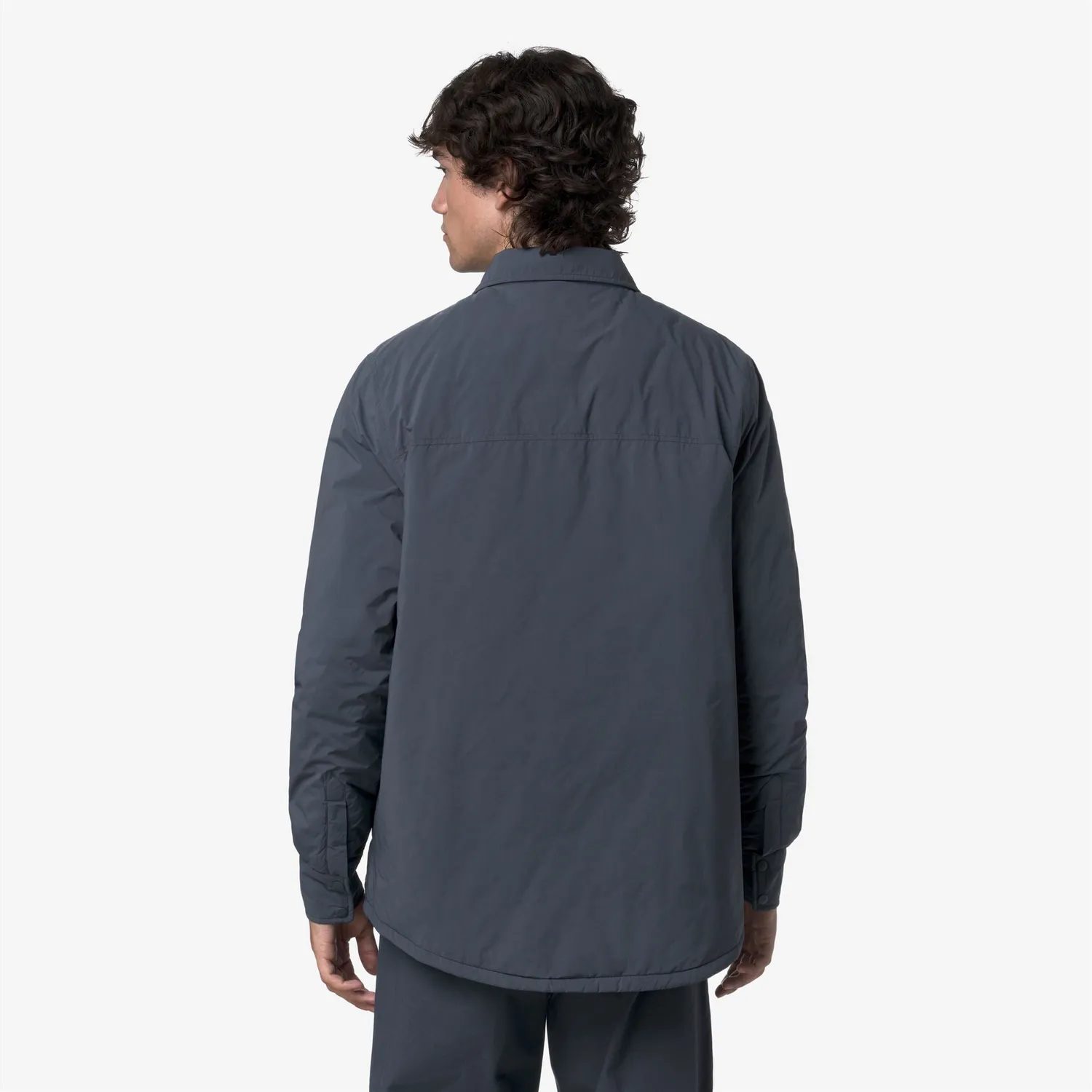 K-Way Umbert Plain Warm palton barbati albastru calduros