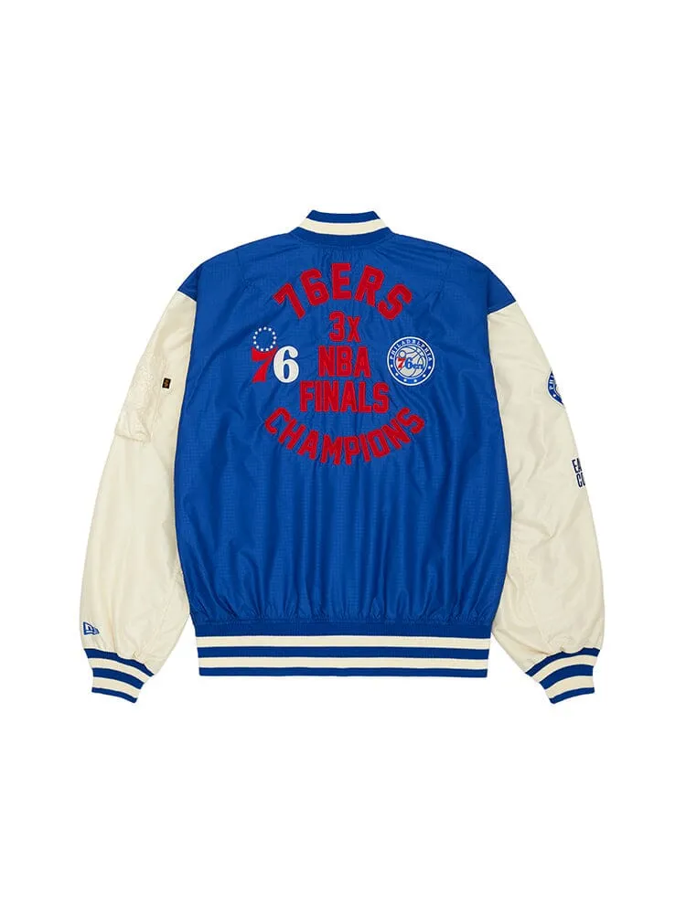 Alpha Industries Philadelphia 76ers L-2B geaca reversibila bleumarin