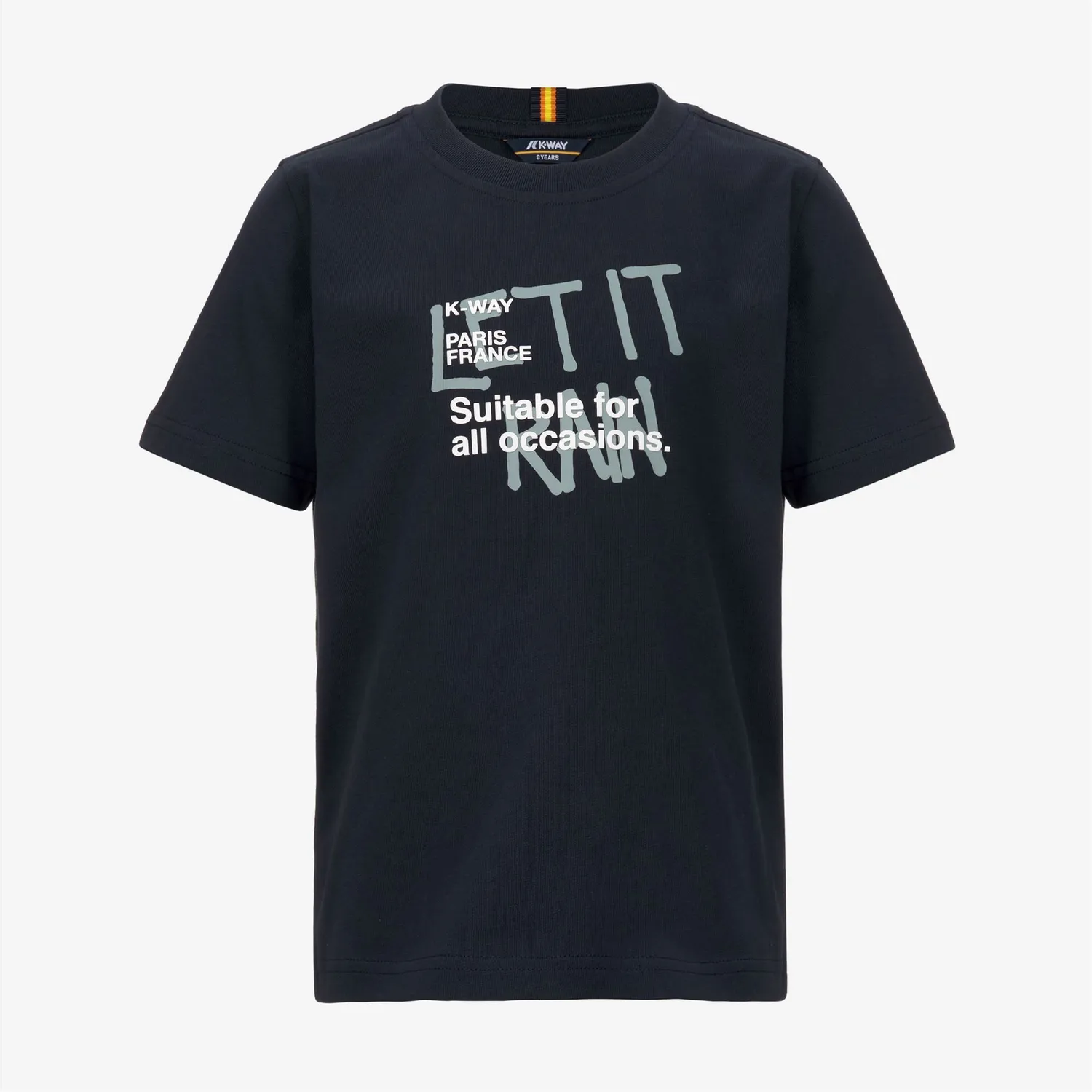 K-Way Odom Let It Rain tricou baieti albastru bumbac