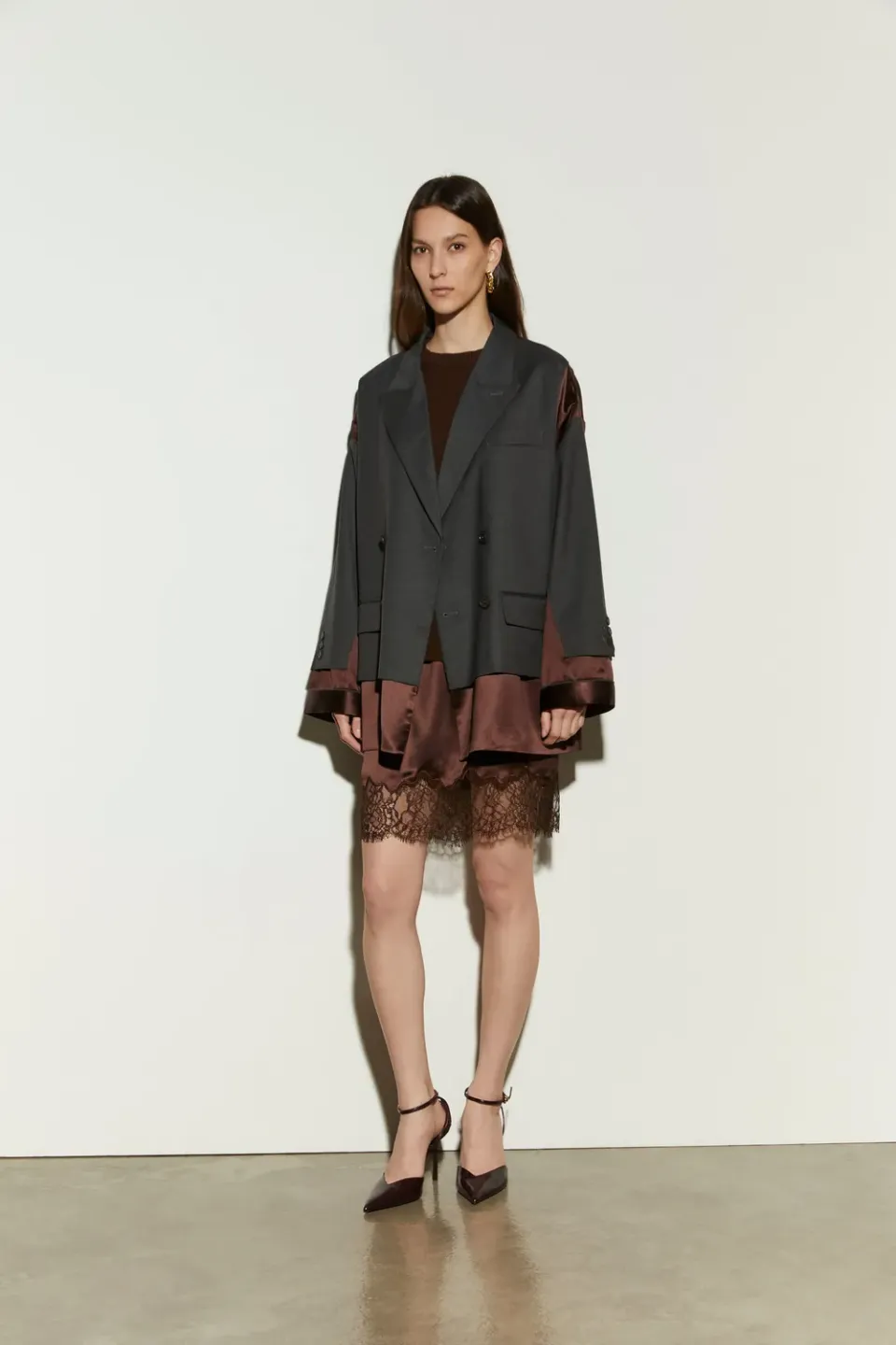 Isabelle Blanche blazer antracit satin