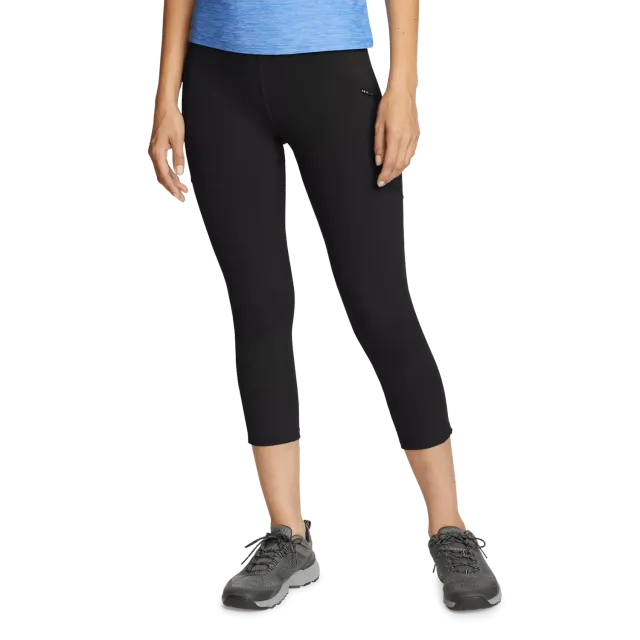 Eddie Bauer Traverse Trail colanti capri negri elastici