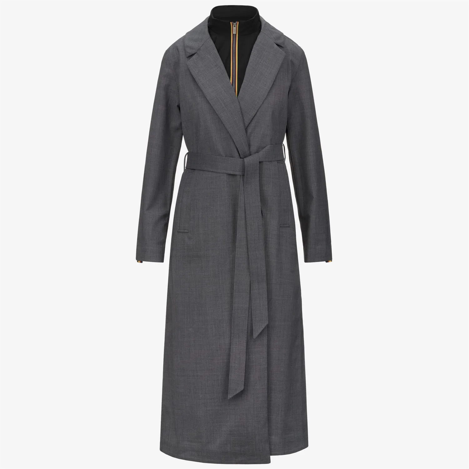 K-Way Jorance 3L Wool Grisaille palton lung gri vesta