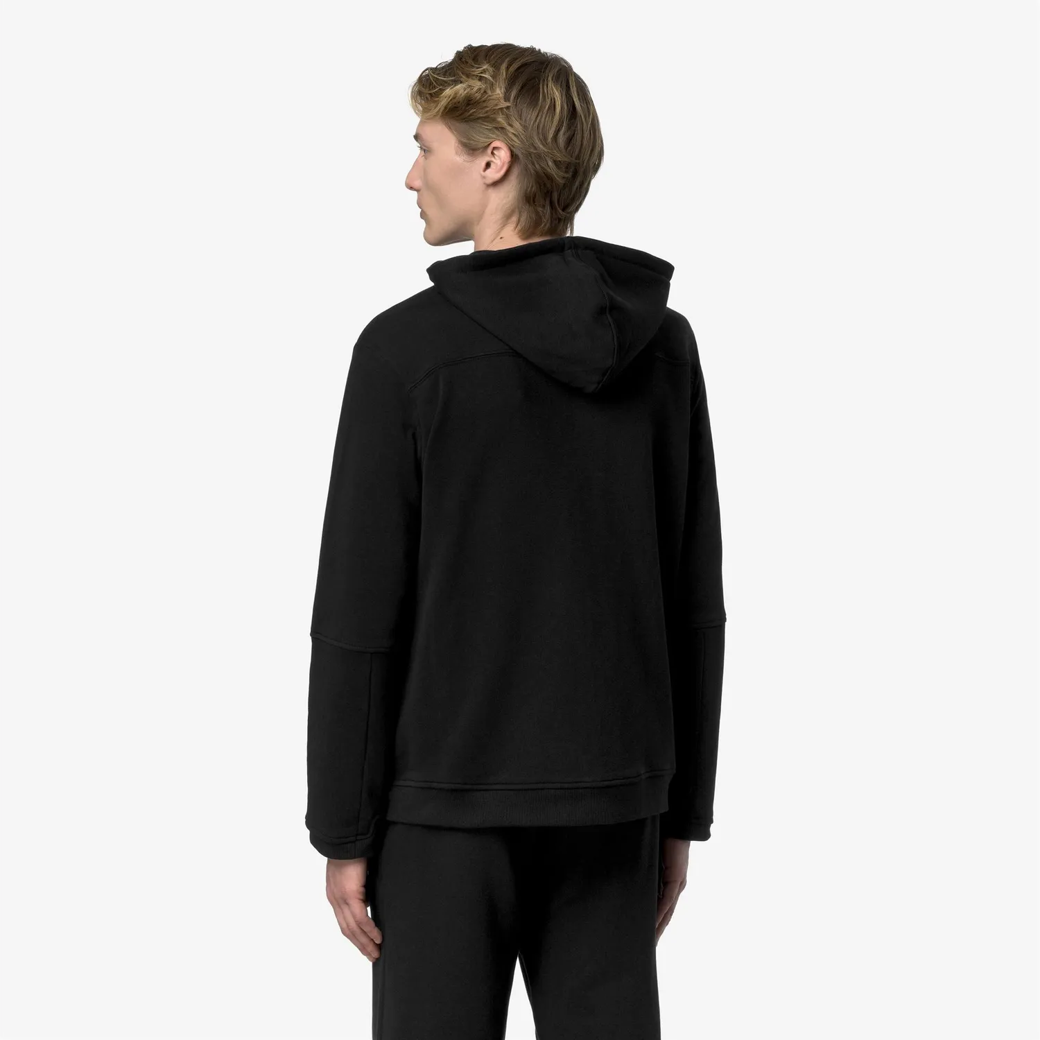 K-Way Prosper Poly Cotton hanorac unisex negru cu glugă
