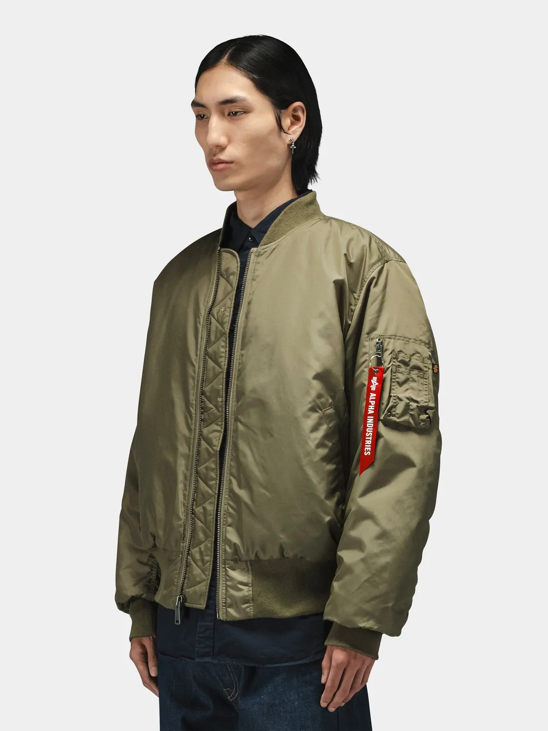 Alpha Industries MA-1 Oxford geaca bomber OG-107 Green impermeabila