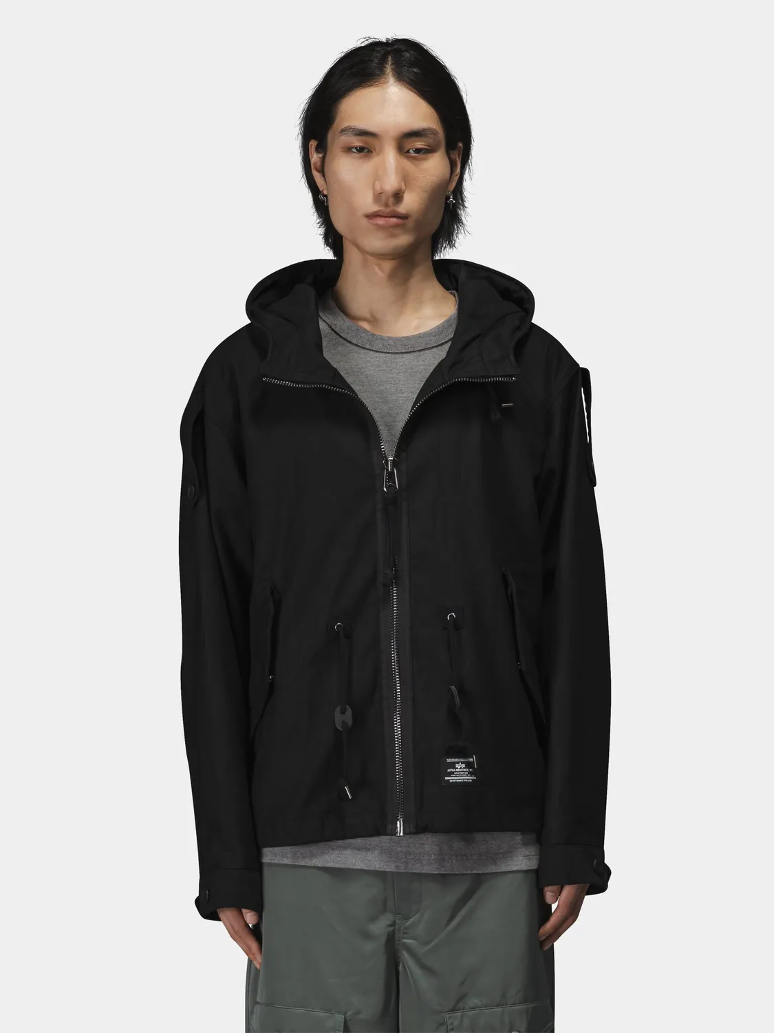 Alpha Industries M-65 Mod Fishtail palton verde OG-107 bumbac