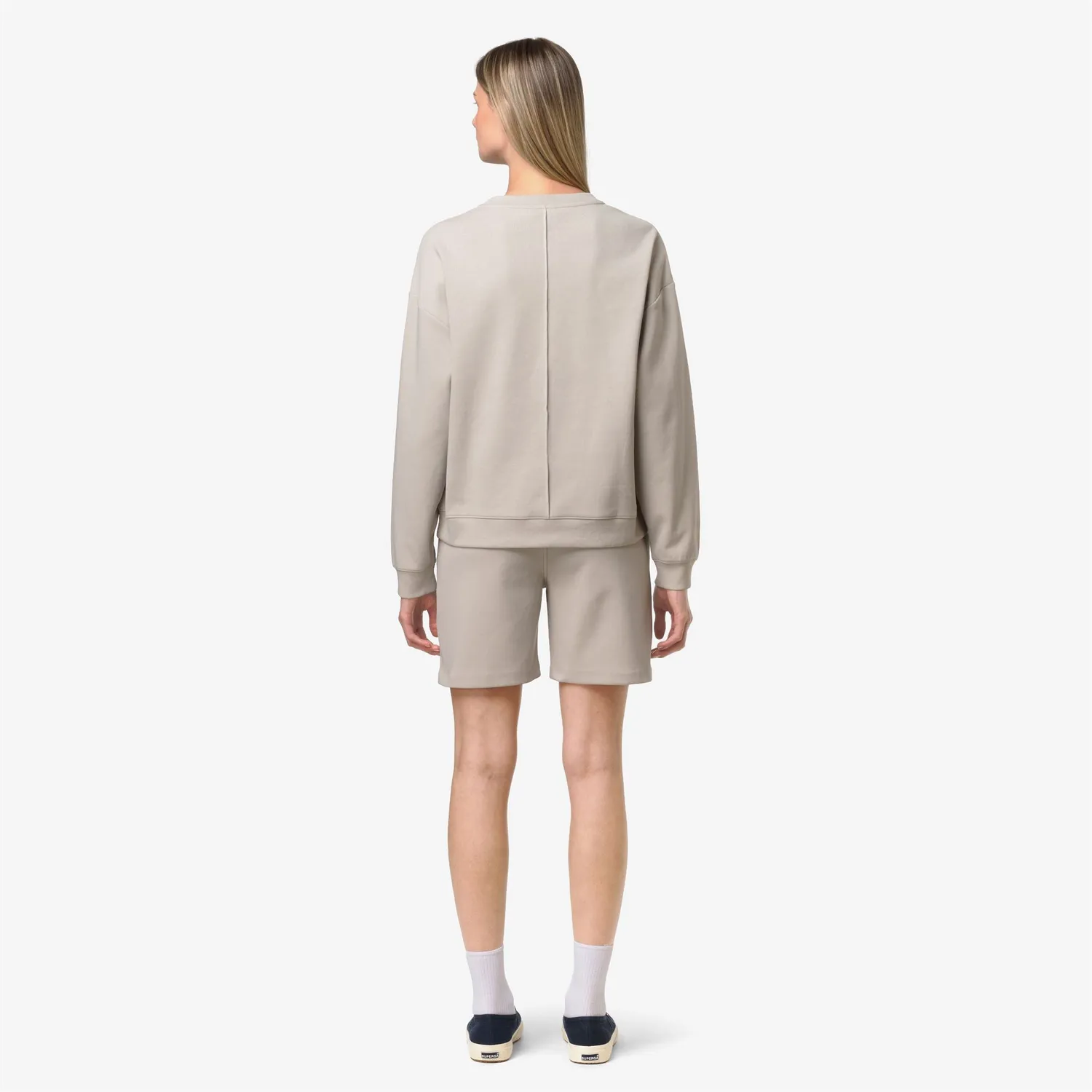 K-Way Loizelle Interlock bluza dama bej deschis
