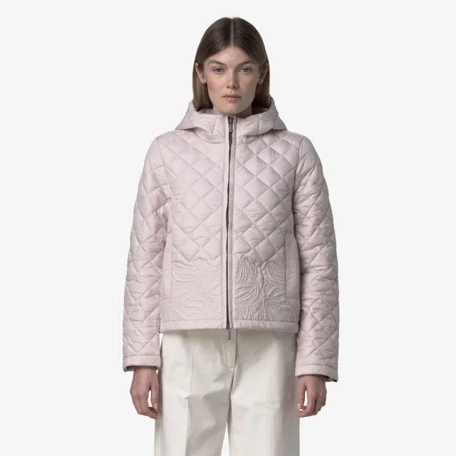 K-Way Adely Premium Warm geaca dama roz matlasata