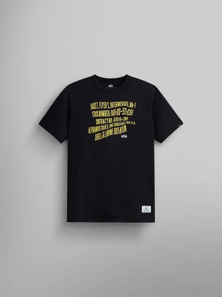 Alpha Industries Warped Label tricou negru bumbac