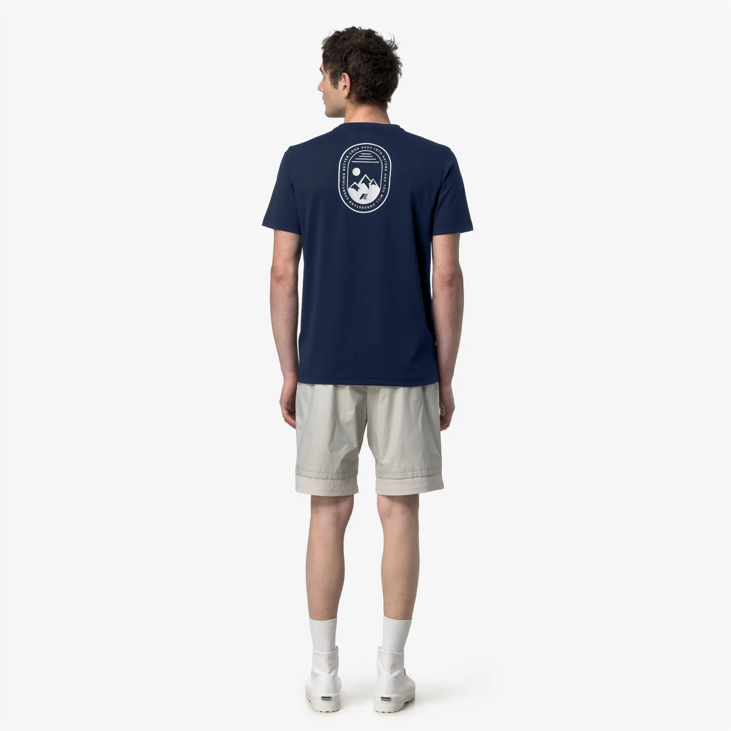 K-Way Graphel tricou bărbați albastru quick-dry poliester