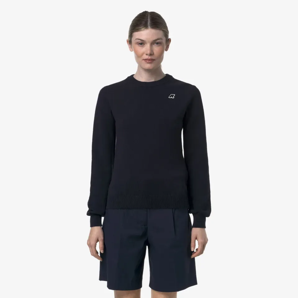 K-Way Abbis Mix Cotton Golf Pulover Albastru Bumbac