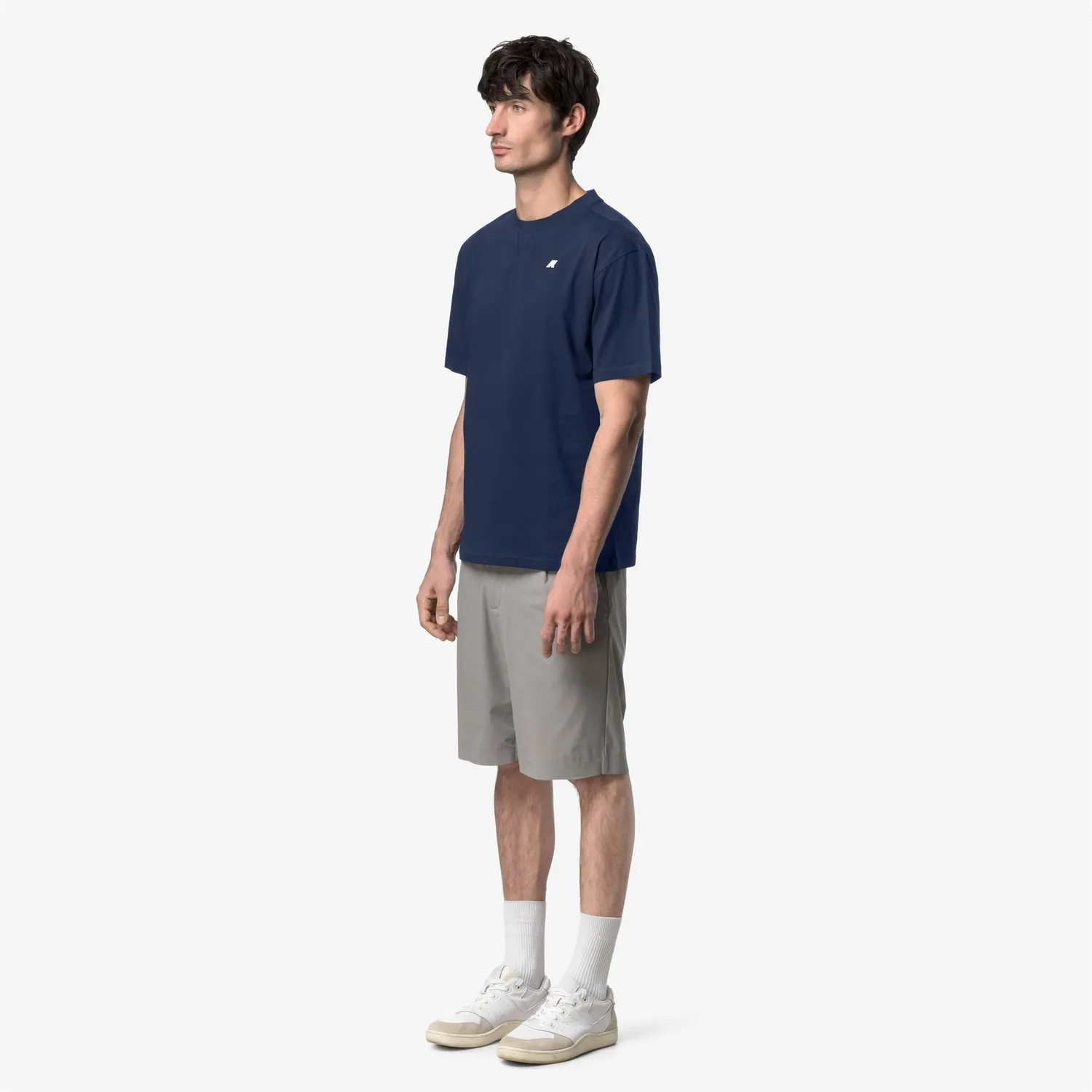 K-Way Solo Jersey Triangle tricou barbati albastru bumbac