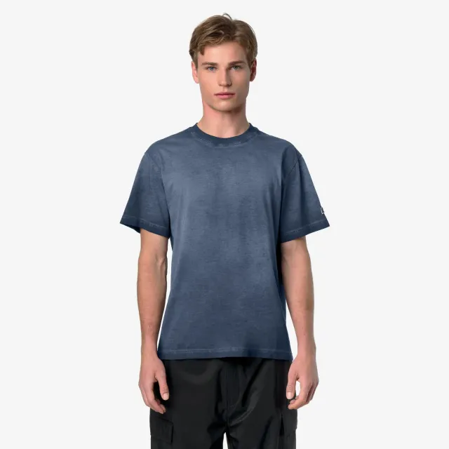 K-Way Leo LF tricou barbati albastru bumbac