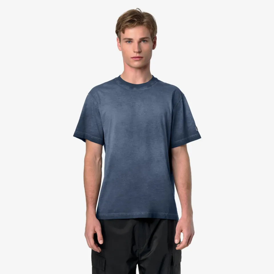 K-Way Leo LF tricou barbati albastru bumbac