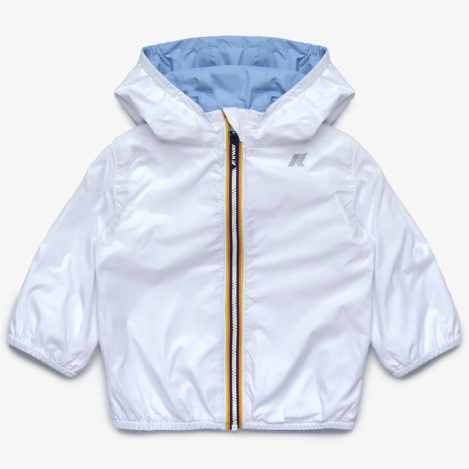 K-Way E. Jake Plus.2 Double geaca bleu-alb reversibila