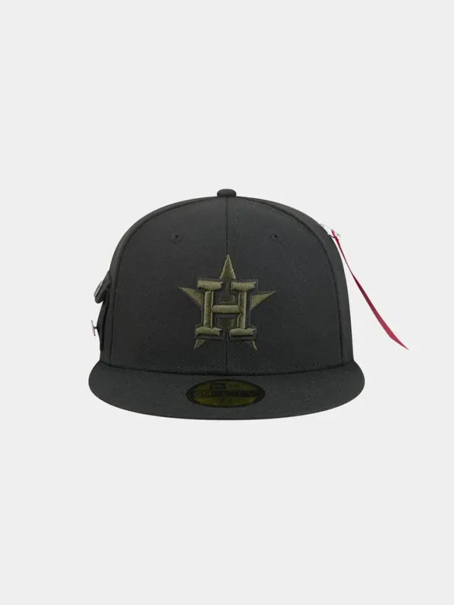 Alpha Industries Astros 59FIFTY șapcă fitted negru poliester