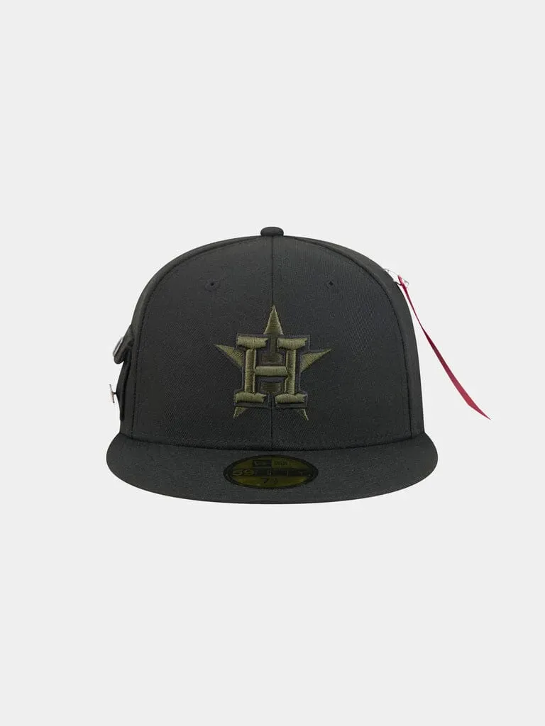 Alpha Industries Astros 59FIFTY șapcă fitted negru poliester