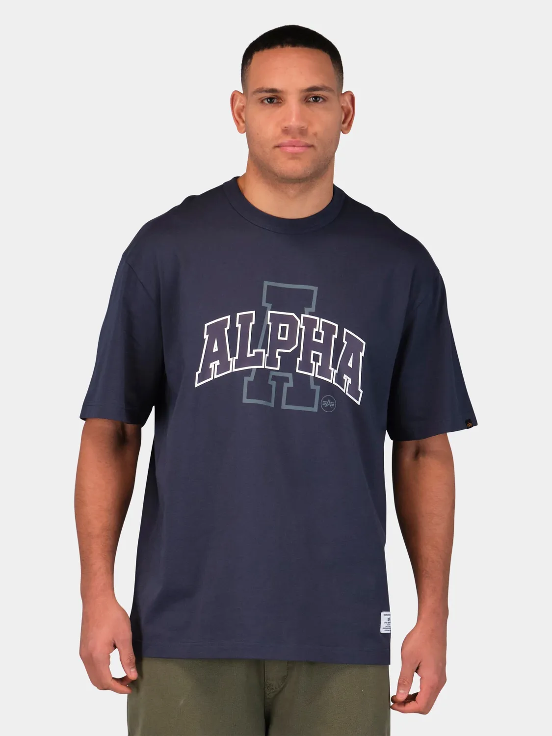 Alpha Industries Collegiate A tricou albastru replica blue