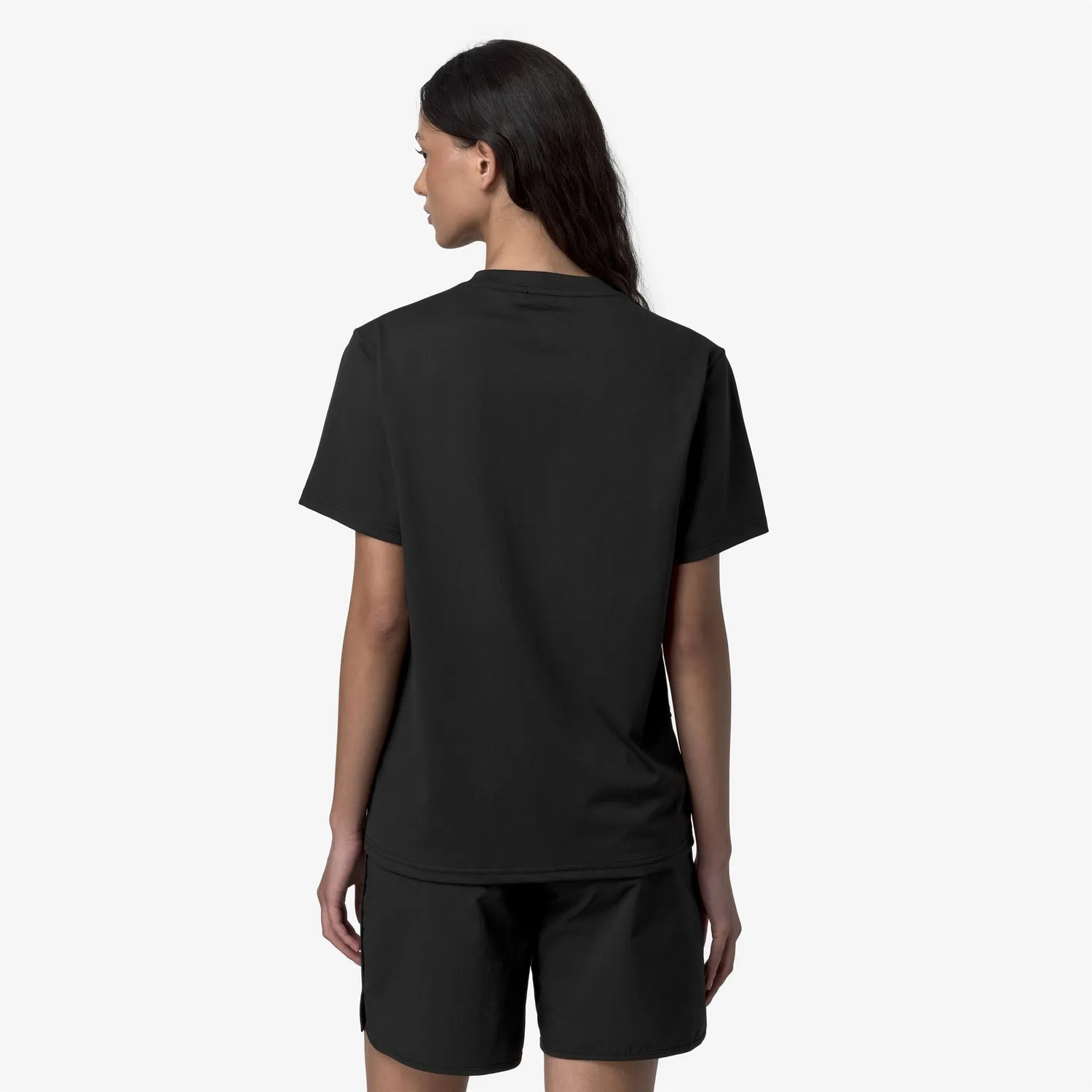 K-Way Suivant tricou unisex Black Pure cu buzunare