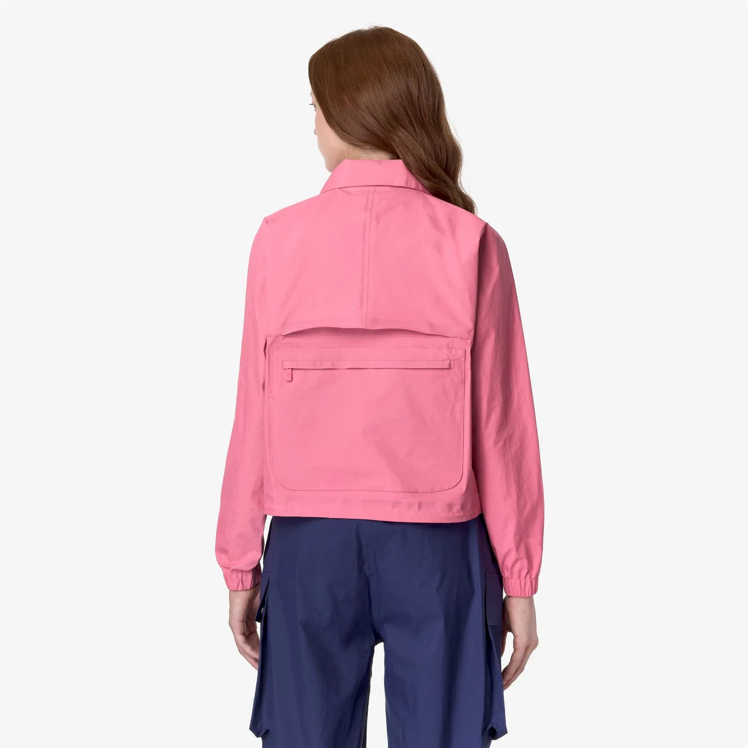 K-Way Soisir geaca scurta Pink Camellia impermeabila