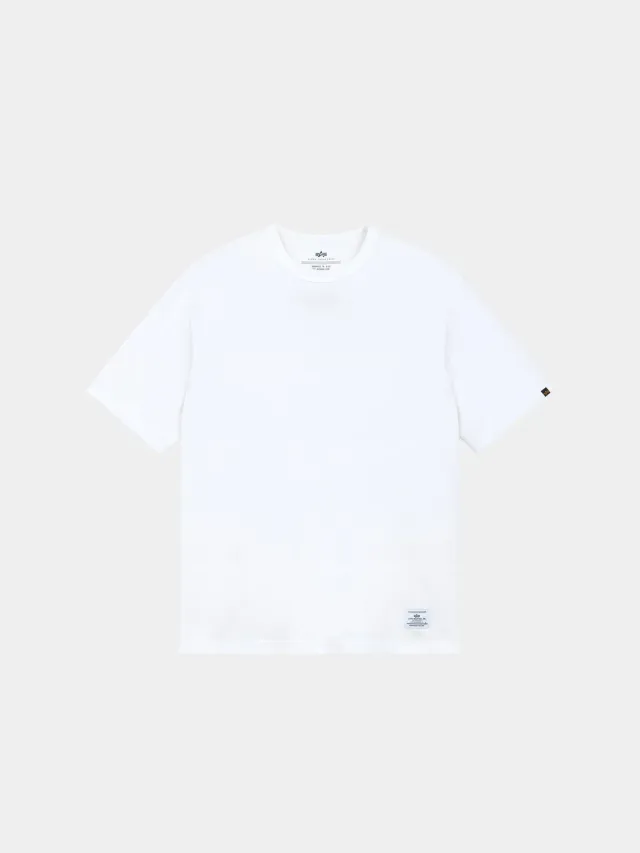 Alpha Industries Short Sleeve Relaxed Tee tricou alb bumbac