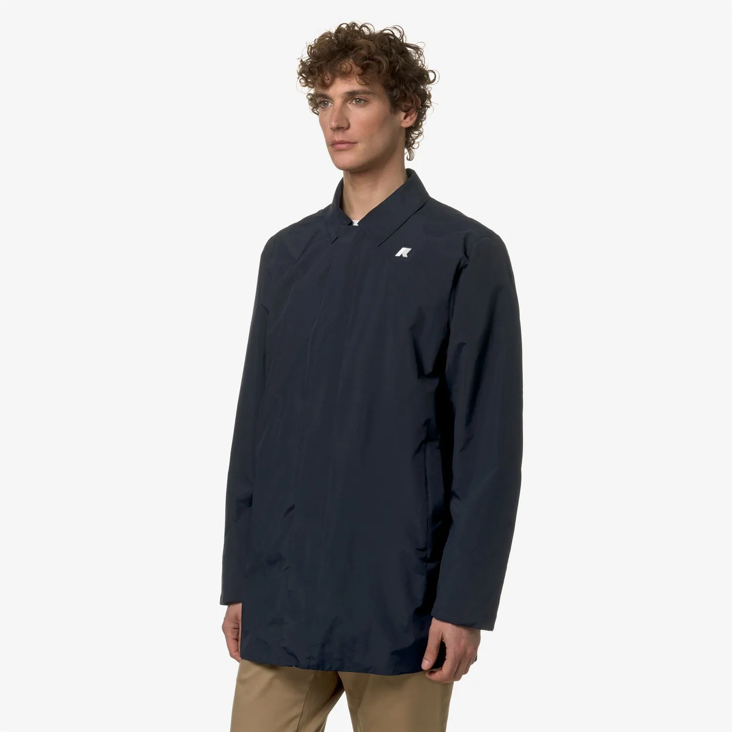 K-Way Benny Ottoman geaca 3/4 barbati albastru impermeabila