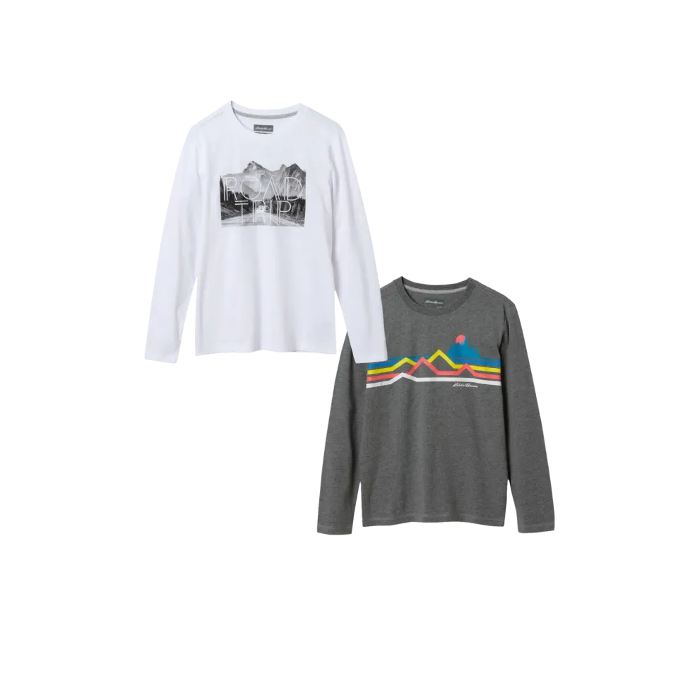 Eddie Bauer tricou băieți 2-pack albastru