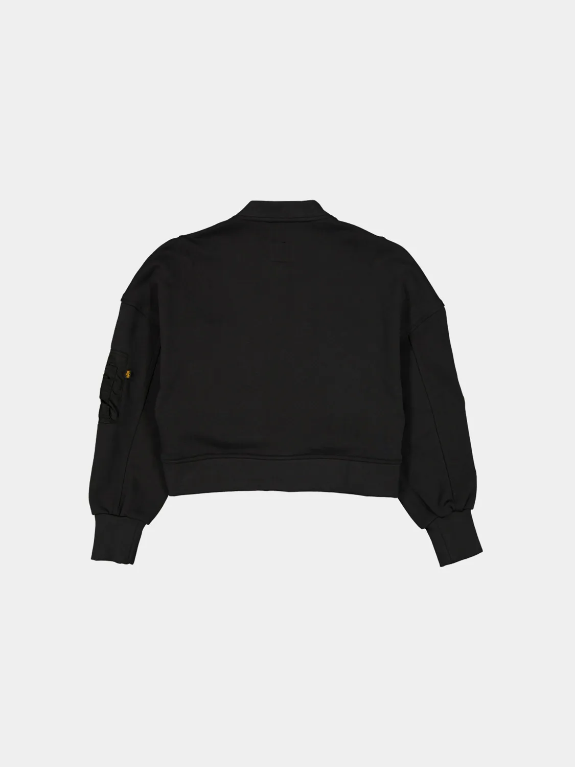 Alpha Industries L-2B bomber dama negru bumbac cropped