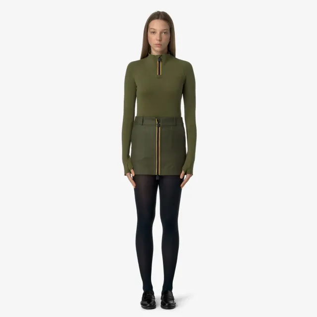 K-Way Miniki Tech Wool 3L fusta verde lana