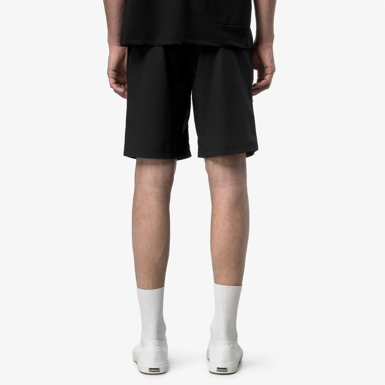 K-Way Nesilier Travel pantaloni scurti negri impermeabili