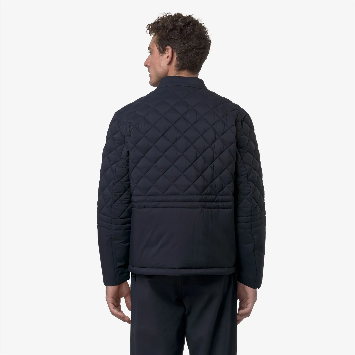K-Way Bariol Premium Warm geaca barbati albastru matlasata