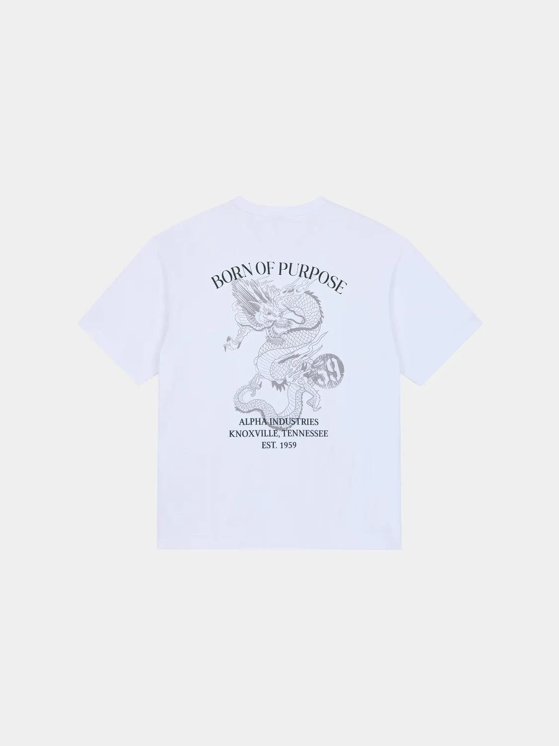 Alpha Industries Essential Dragon tricou negru bumbac