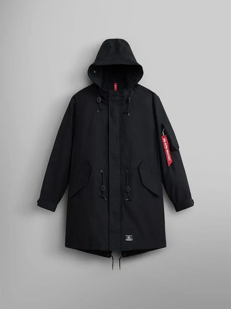Alpha Industries M-59 Fishtail parka neagra calduroasa