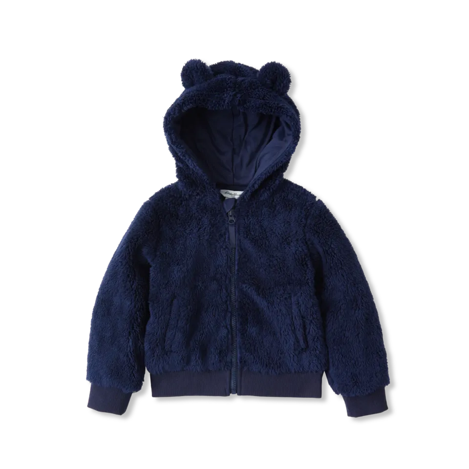 Eddie Bauer Quest Hooded Plush Fleece geacă copii peacoat cu urechi